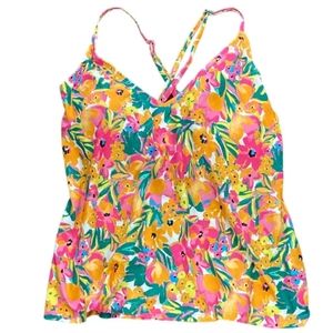 NWT Floral Tankini Top XXL